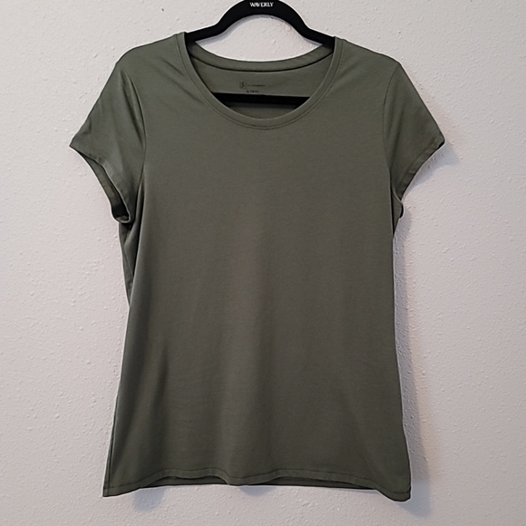 NOBO Olive Green Scoop Neck T-Shirt Sz XL (15-17) - Picture 1 of 11